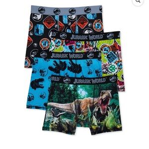 Jurassic World Boys Boxer Brief Underwear, 4-Pack, Sizes 10